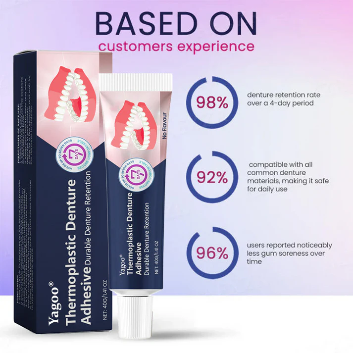 【🔥Buy 1 Get 1 Free🔥】Yagoo® Thermoplastic Denture Adhesive ⏳ Long-lasting Denture Retention