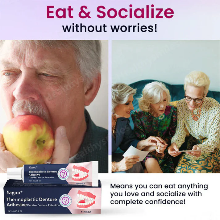 【🔥Buy 1 Get 1 Free🔥】Yagoo® Thermoplastic Denture Adhesive ⏳ Long-lasting Denture Retention