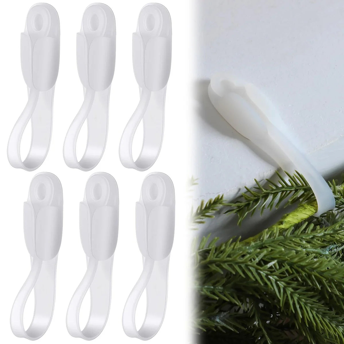 🎄Last Day 49% OFF✨6 PCS Christmas Silicone Garland Hangers