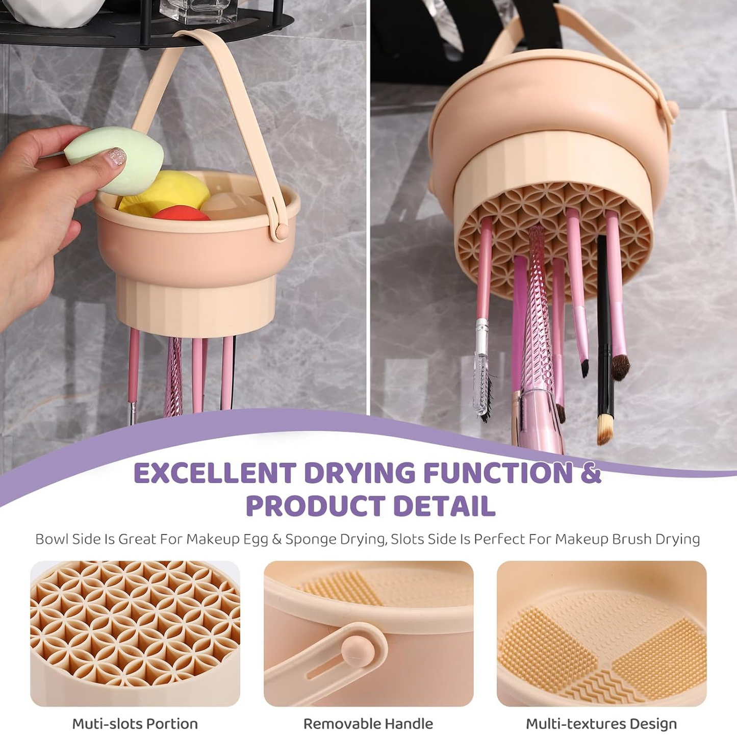 ✨Today's Special 30% Off✨Makeup Brush Cleaner Mat 3 in 1