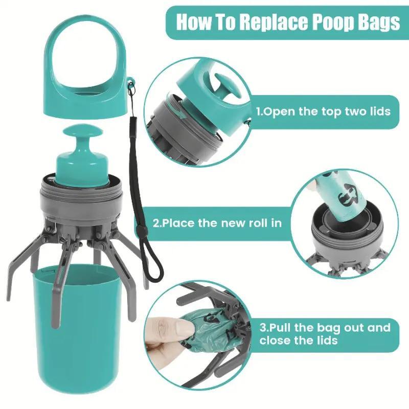 Portable Dog Poop Bag Dispenser | The Ultimate Clean-Up Solution! 🐕 Keep Walks Clean & Convenient. 🎉 Limited Time Offer!