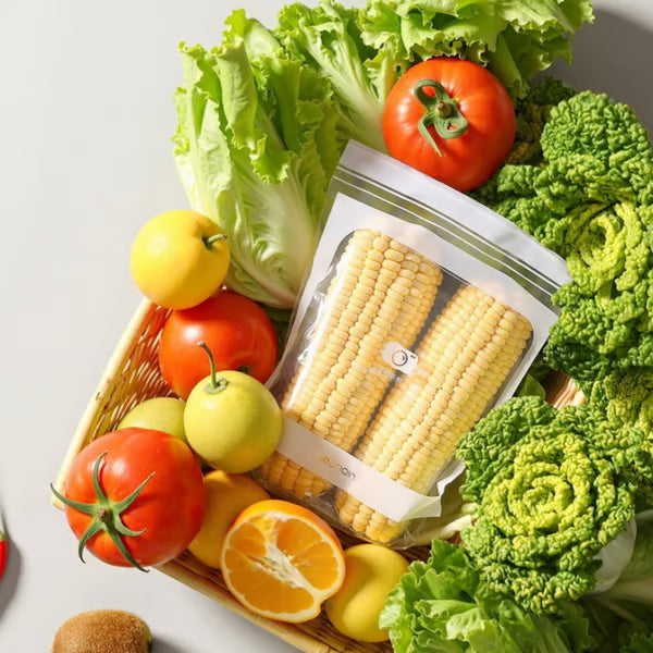 Stop Food Waste! ♻️ Reusable Food Grade Storage Bags - Eco-Friendly & Airtempo! 🍎 Keep Food Fresher, Longer. 🚨 Shop the Sale!