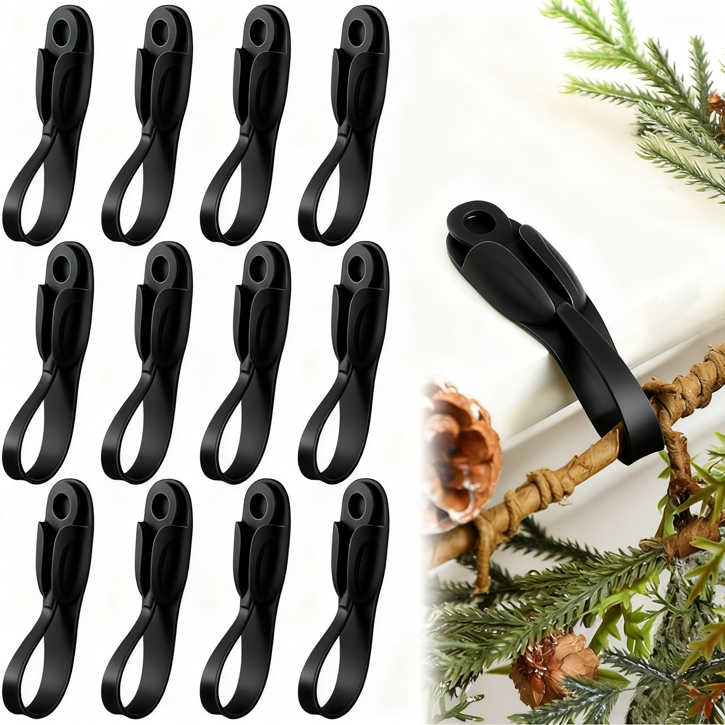 🎄Last Day 49% OFF✨6 PCS Christmas Silicone Garland Hangers