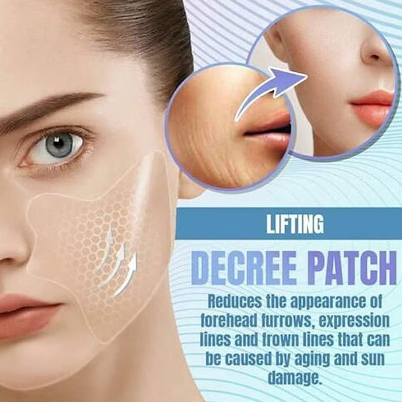 5-Pair Anti-Wrinkle Face Patches ✨ Lift & Firm Treatment