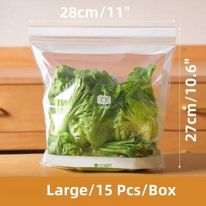 Stop Food Waste! ♻️ Reusable Food Grade Storage Bags - Eco-Friendly & Airtempo! 🍎 Keep Food Fresher, Longer. 🚨 Shop the Sale!