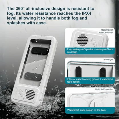 🛁 Limited Offer: All-in-One Waterproof Bluetooth Speaker 🎵 | 360° Rotating Touchscreen & Phone Holder | Perfect for Shower, Pool & Kitchen!
