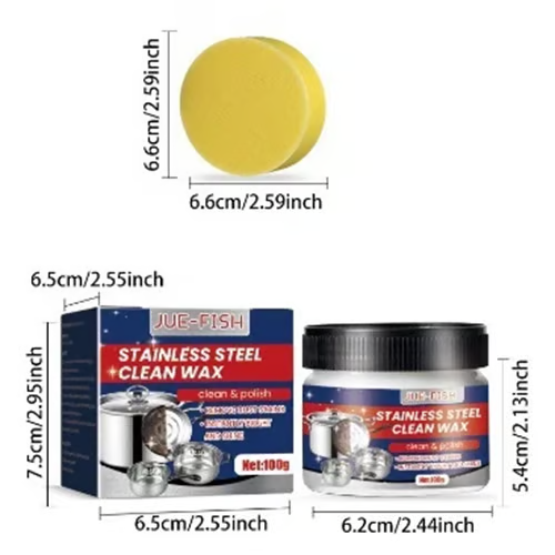Magical Nano-Technology Stainless Steel Cleaning Paste ⚡️ SURFACE SAFE 🛡️, NO RESIDUE 💥