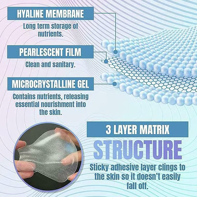 5-Pair Anti-Wrinkle Face Patches ✨ Lift & Firm Treatment