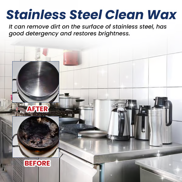 Magical Nano-Technology Stainless Steel Cleaning Paste ⚡️ SURFACE SAFE 🛡️, NO RESIDUE 💥