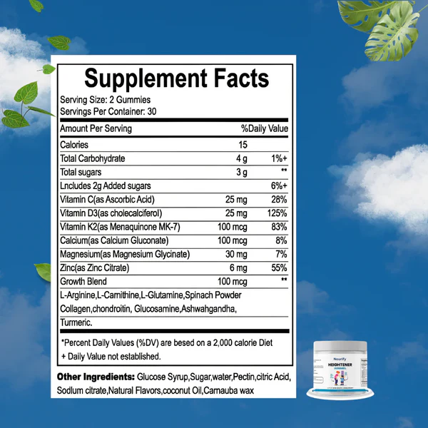 🚀 GROW TALLER, Naturally! | WonderNest™ Heightener Gummies are HERE! 🍬 Limited Stock at LAUNCH PRICE!