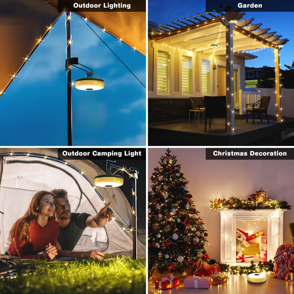 4-in-1 Retractable Camping String Lights 💡 Quick Storage, 8 Modes & Rechargeable! The Ultimate Outdoor Lighting Solution! 🔥 Limited Offer!