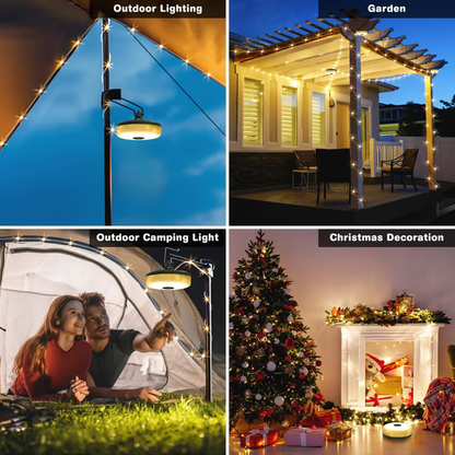 4-in-1 Retractable Camping String Lights 💡 Quick Storage, 8 Modes & Rechargeable! The Ultimate Outdoor Lighting Solution! 🔥 Limited Offer!