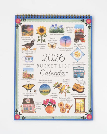 📅2026 Bucket List Spiral Calendar: Slow Down & Savor the Seasons