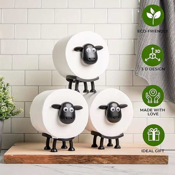 Adorable Sheep Toilet Roll Holder 🐑 | A Fun & Functional Bathroom Upgrade! ✨ Add a Touch of Charm to Your Home. 🎁 Limited Time Offer!