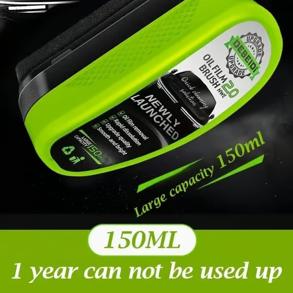 2025 New 2.0 Powerful Oil Film Remover 🚗 Achieve Crystal Clear Windows & Mirrors! ✨ Streak-Free Clarity. 🌟 Limited Time Offer!