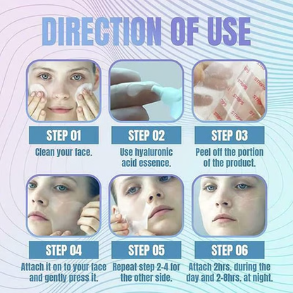 5-Pair Anti-Wrinkle Face Patches ✨ Lift & Firm Treatment